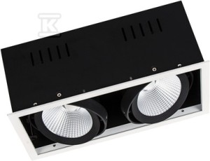 Reflektor obrotowy Multi 2X30W/3000K Fl Wt/Bk Ledv