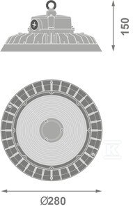 Oprawa HighBay E 200 W ML 840 60DEG IP65 o