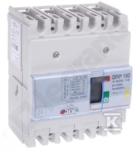 Wyłącznik mocy z wyzwalaczem termiczno-magnetycznym DPX3 160 4P 125A 16KA