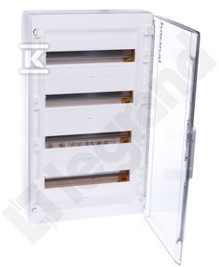 Rozdzielnica natynkowa XL3 125 drzwi transparentne (72 modułowa)