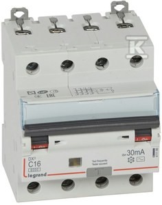 Wyłącznik różnicowo-nadprądowy P314 4P C 16A 30MA TYP AC DX3