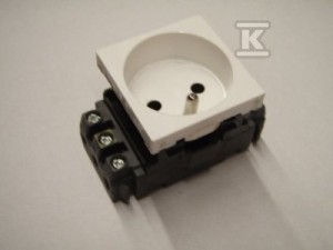 M45:Gniazdo DLP 2P+Z przyłącze śrubowe    077331 w