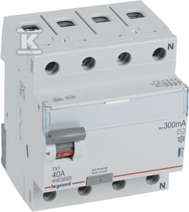 Wyłącznik różnicowoprądowy P304 4P 40A 300MA TYP AC TX3 o