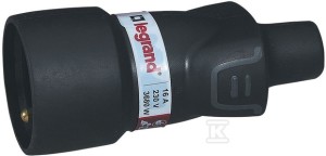 Gniazdo przenośne 2P+Z 16A IP44 guma    050115