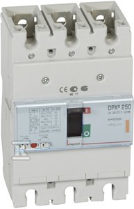 Wyłacznik mocy z wyzwalaczem termiczno-magnetycznym DPX3 250 3P 200A 25kA