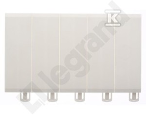 Osłonka biała, 5 modułów    001660