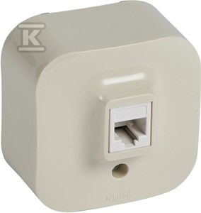 Gniazdo forix kremowe 1xRJ11    782444