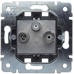 Gniazdo TV-RD-SAT przelotowe mechanizm Sistena Life    775791