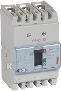 Wyłącznik mocy z wyzwalaczem termiczno-magnetycznym DPX3 160 3P 100A 36KA