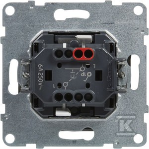 Przycisk pojedynczy - 6 A - 250 V~ - zaciski