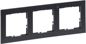 Ramka - 3x, CIEMNOSZARY SUNO    721553 w