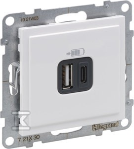 Gniazdo USB typ A + C - 5 V -