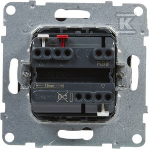Łącznik rolet - 6 AX - 250 V~ - 3