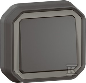 Łącznik schodowy, komplet podtynkowy 10AX-250V~ - antracyt, NOWE PLEXO 55