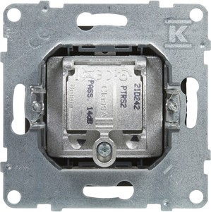 Gniazdo TV-R-SAT przelotowe 14 dB, CZARNY SUNO