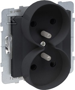 Gniazdo 2X2P+Z z przesłoną - 16 A - 250 V~