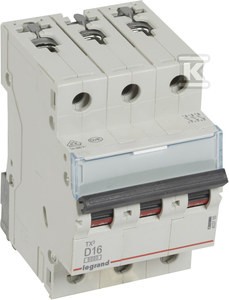 Wyłącznik nadprądowy S 303 3P D 16A 6000A TX3 o