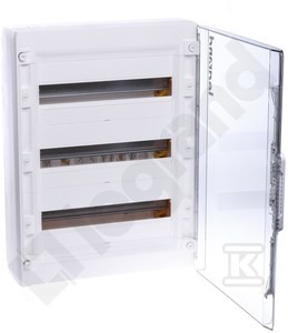 Rozdzielnica natynkowa XL3 125 drzwi transparentne (54 modułowa)