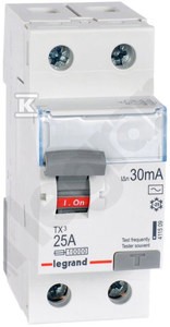 Wyłącznik różnicowoprądowy P302 2P 25A 30MA TYP AC TX3 o