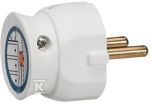 Wtyczka niska 2P 16a biały    050183 w