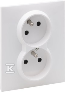 Gniazdo 2P+Z (czeskie) z przesłoną - 16 A - 250