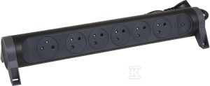 Przedłużacz PREMIUM, obrotowy, 6x2P+Z, z przewodem 45778 metra 3x1.0 mm2