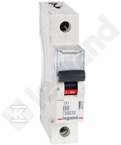 Wyłącznik nadprądowy S 301 1P B 6A 6000A TX3 o