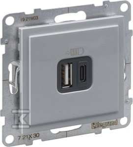 Gniazdo USB typ A + C - 5 V -