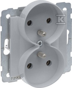 Gniazdo 2X2P+Z - 16 A - 250 V~ - zaciski