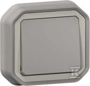 Łącznik schodowy, komplet podtynkowy 10AX - 250 V~ - szary,