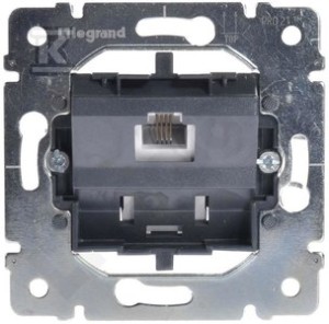 Gniazdo podtynkowe telefoniczne 1xRJ12 mechanizm Sistena Life