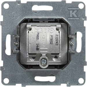 Gniazdo TV-R-SAT przelotowe 14 dB, ALUMINIUM SUNO