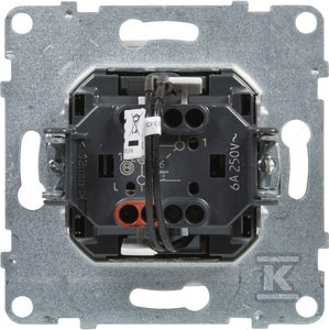 Przycisk pojedynczy z podświetleniem - 6 A - 250 V~