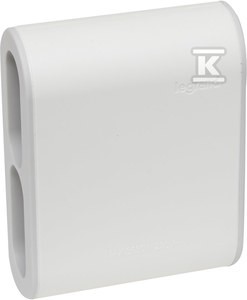Rozgałęźnik 4x2P - biały/jasnoszary, HELMO    049400 w