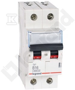 Wyłącznik nadprądowy S 302 2P B 16A 6000A TX3 o