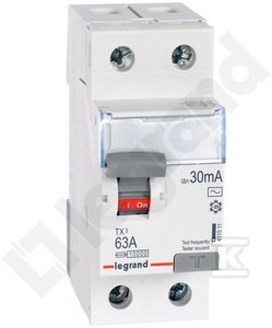 Wyłącznik różnicowoprądowy P302 2P 63A 30MA TYP AC TX3 o