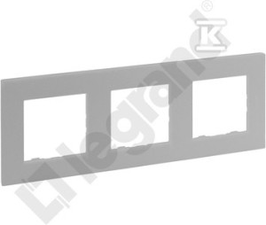 Ramka potrójna 3x- kolor aluminium, NILOE STEP