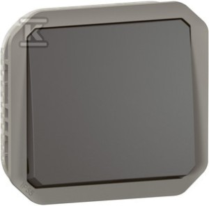 Łącznik schodowy, mechanizm 10AX-250V~ - antracyt, NOWE PLEXO 55 o