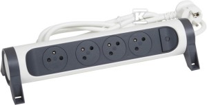 Przedłużacz PREMIUM, obrotowy, 4x2P+Z, z przewodem 3.0 metra 3x1.5 mm2