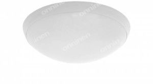 Plafon wandaloodporny Camea, E27 75W, IP44, klosz OPAL poliwęglanowy matowy,