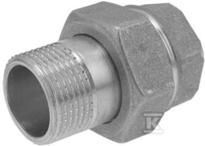Śrubunek mosiężny 1/2" prosty z oringiem    SGU2