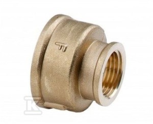 Mufa redukcyjna mosieżna 1/2"x3/8" żólta    HAO554 w
