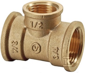 Trójnik nakrętny redukcyjny śrutowany Twist 3/4"-1/2"-3/4"    6052100