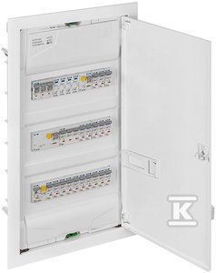 Rozdzielnica podtynkowa MT ONNLINE 3x12 modułowa IP30 (N+PE) drzwi metalowe