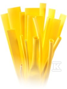 Rurka termokurczliwa RTS 9,5/4,8 - żółta    RTS-9,5/4,8ZO