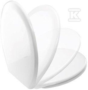 Deska sedesowa Onnline uniwersalna z duroplastu z zawiasem wolnoopadającym metalowym