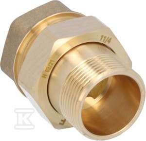 Śrubunek mosiężny 5/4" prosty z oringiem    SGU9