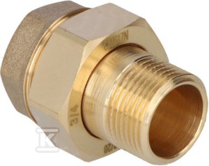 Śrubunek mosiężny 3/4" prosty z oringiem    SGU3