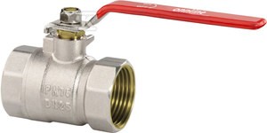 Zawór kulowy niklowany standard z dławikiem, PN16 1/2" z dźwignią