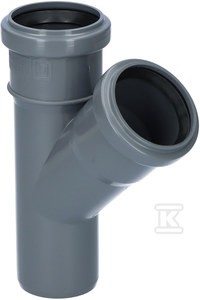 Trójnik PP do kanalizacji wewnętrznej 50x50/45 popiel sanitarny Onnline o